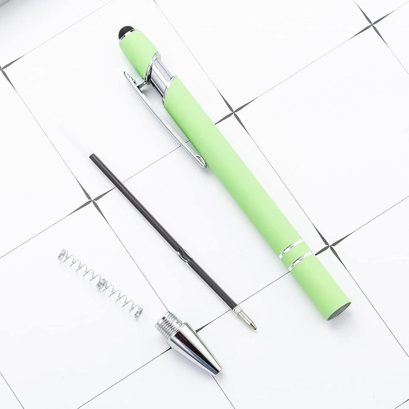 MengRan 3.85'' Ballpoint Ink Pen Refills for Click Pens, 1 mm Medium Point Tip, (Refills-Black ink-10Pcs) - Image 3
